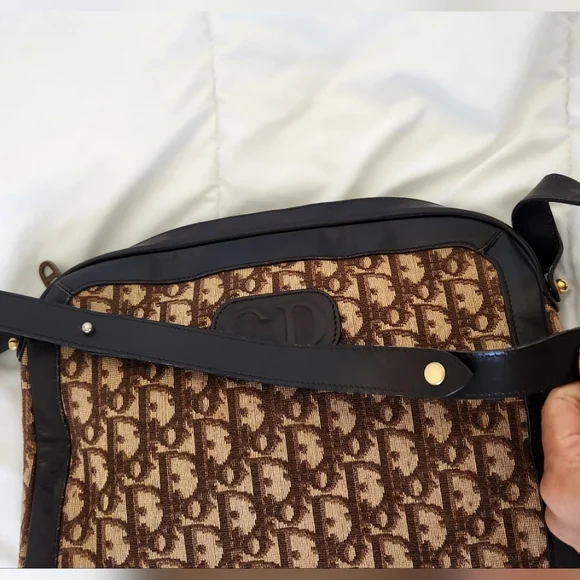 Vintage Christian Dior TrotterBrownShoulder Bag
